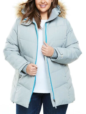 CHAQUETA DE ESQUÍ PARKA MUJER DENTRO DE PIEL RIBETE ABRIGO MUJER PLUS LG 18/20 ¡NUEVO EN PAQUETE! Foto 1 de 4