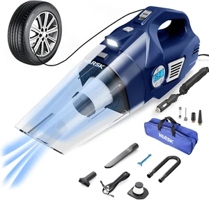 Car Vacuum Cleaner High Power, 4-In-1 Handheld Car Vacuum Portable Tire Inflator - Picture 1 of 6