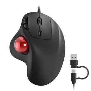 Nulea M509 Trackball Mouse Wired, Ergonomic Design, Easy Thumb Control, Precise - Picture 1 of 15