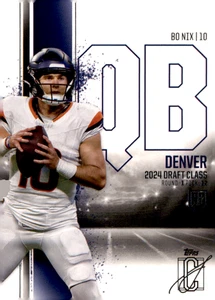 2024 Topps Signature Class - Rookies Bo Nix #100 (RC) - Foto 1 di 2