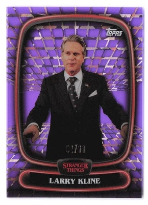 Topps Stranger Things High Tek 2025 - Larry Kline #31 Palace Arcade púrpura/11 Foto 1 de 2