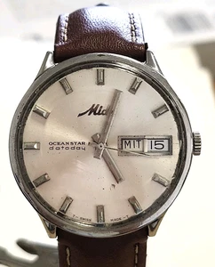 Vintage Mido Ocean Star Datoday 5059 Automatic Mens Watch Running - Picture 1 of 13