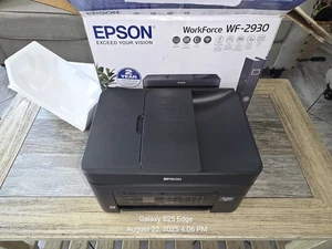 Epson WorkForce WF-2930 All-in-One Printer With Printer & Power Cables NO INK - Picture 1 of 6