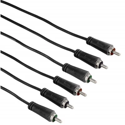 Hama Yuv RGB 3M Component-Kabel 3x Conector Rca Cable Coax HD TV - Imagen 1 de 2