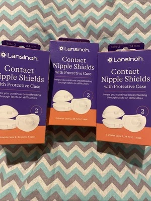 B2G1 Lansinoh Contacto Pezón Escudos de Lactancia con Estuche Protector Talla 2/24mm Foto 1 de 4