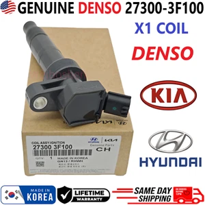 NEW GENUINE DENSO Ignition Coil For 2008-2017 Hyundai & Kia I4 V8, 27300-3F100 - Picture 1 of 6