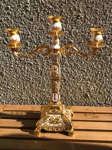 Table Candle Holder Candelabra Home Party Wedding Dining 3-Arm 43cm High - Picture 1 of 8
