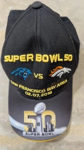Super Bowl 50 NFL Broncos Panthers Jugend Gedenkmütze, Klettverschluss - Bild 1 von 5