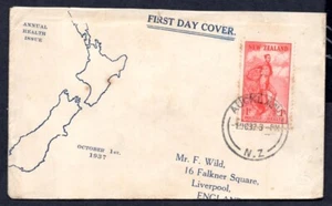 New Zealand - 1937 Health Issue Illustrated First Day Cover - Picture 1 of 2