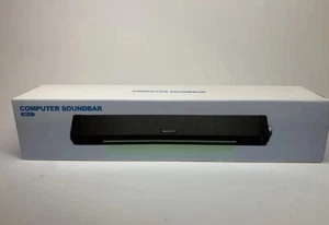 Bluedee PC Gaming Soundbar USB Bluetooth Computer Black SoundBar BD-SK010 - Picture 1 of 7
