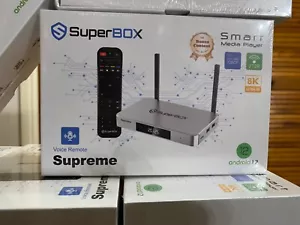 2025 / 2026 SuperBOX SUPREME Media Box 24+ Apps, 8hr Time Shift, Ultra, Max - Picture 1 of 10