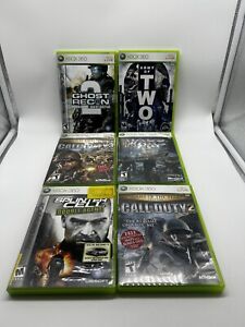Microsoft XBOX - Xbox 360 Games - LOT OF 6 Call Of Duty Ghost Recon Army Of 2