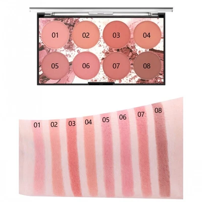 Paleta de rubor portátil mate de 8 colores de larga duración Foto 1 de 4