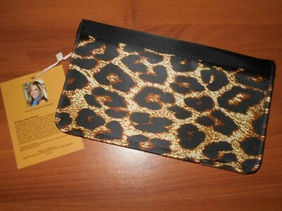 Cartera Joy Mangano Cartera Identificación Tarjetas de Crédito Ranuras más SAFARI CHIC ESTAMPADO LEOPARDO Foto 1 de 4