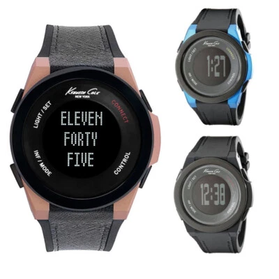 Watch KENNETH COLE CONNECT Smartphone Notifications Silicone Black Rose Digital - Image 1 of 4