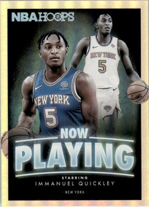 2020-21 Hoops Now Playing Holo #27 Immanuel Quickley