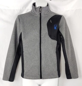 Spyder Boy's Gray Zippered Sweatshirt Size S (7-8) - Picture 1 of 4