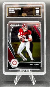 2021 Prizm Draft Picks Mac Jones #104Rookie RC Graded GMA 10 GEM MT NFL Patriots - Picture 1 of 2