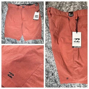 Billabong New Order X Overdye Hybrid Shorts Men’s Size 30 Submersibles Red RDR - Picture 1 of 11