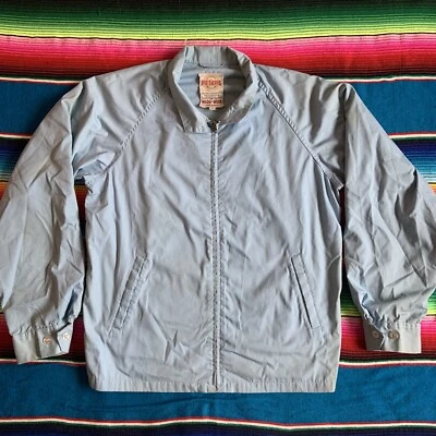 Chaqueta Harrington vintage Peter’s para hombre azul bebé talla 42 garra cremallera años 70/80 Foto 1 de 4
