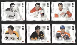 Canada - 2017 - Scott #3027i-3032i - Die Cut to Shape - NHL Players - Picture 1 of 1
