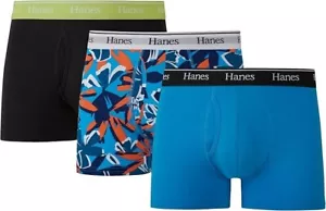 New Men's Big & Tall 3XL 48-50 Hanes Originals Stretch Boxer Briefs 3 Pair - Picture 1 of 4