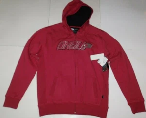 O'Neill Red Super Fleece Zip Front Hoodie Size Medium BNWT - Picture 1 of 2