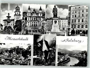 39838898 - Salzburg Hofbrunnen Denkmal Dom m. Jedermann Geburtshaus Mozart, W. - Bild 1 von 2