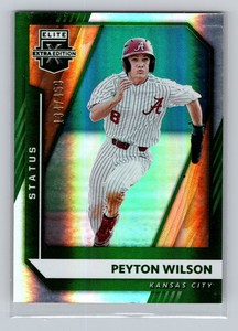 2021 Elite Extra Edition Peyton Wilson #134/499 - Kansas City Royals