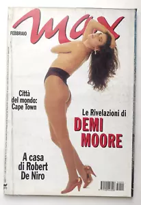 Rivista Max Febbraio 1995 Demi Moore Con Poster Antonio Banderas Bruce Willis - Picture 1 of 1