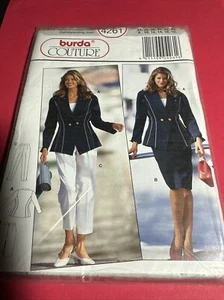 Rare Sealed Misses Jacket Skirt & Pants Burda 4261 8-18 34-44 UNCUT - Picture 1 of 2