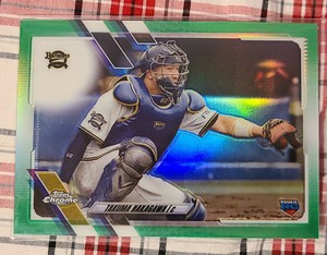 2021 Topps NPB Nippon Baseball Takuma Nakagawa #61 Green Refractor RC 54/99