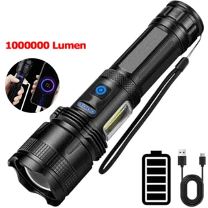 1000000 Lumen Taschenlampe COB LED USB 5000 Meter Taktisches Fackel Arbeitslicht - Bild 1 von 12