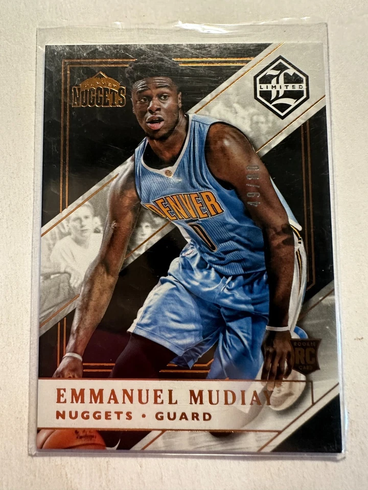 K32,500 -  2015-16 Limited #197 Emmanuel Mudiay RC #/80 - Image 1 of 1
