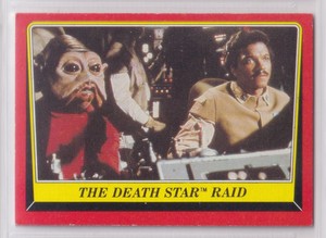 The Death Star Raid 1983 Topps Return of the Jedi #123 EX {0127