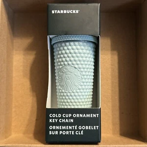 Starbucks ~ 2021 Matte Mint Green Mini Studded Cold Cup Ornament ~ Christmas NEW - Picture 1 of 6
