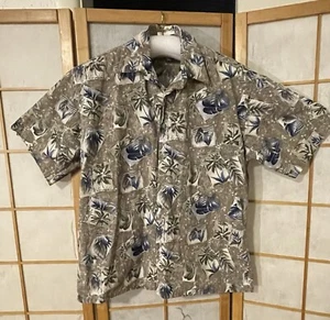 Campia Moda SZL Hawaiian Shirt 100% Cotton Made in Korea - Picture 1 of 12