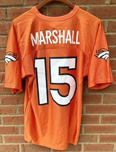 BRANDON MARSHALL #15 DENVER BRONCOS ORANGE VINTAGE HOME JERSEY M MEDIUM - Picture 1 of 5