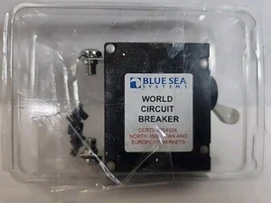 Blue Sea A-Series White Toggle Circuit Breaker Single Pole 20A - Foto 1 di 4