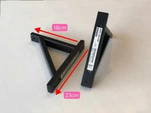 6x IKEA EKBY VALTER Konsole (schwarz) – klein – Regalwinkel, Wandhalterung - Bild 1 von 8