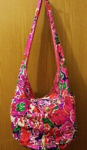 Handmade Hand Sewn Crafted w/Vtg Bright Fabric Purse Bucket Hippie Shoulder Bag - Picture 1 of 12