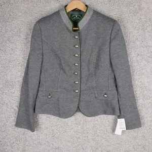 ALLWERK TINA WOOL DAMEN JACKE BLAZER Gr. EU 40 / US 10 GRAU LODEN TRACHTEN - Bild 1 von 11