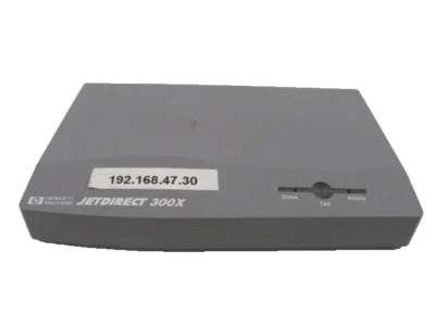 HP JetDirect 300X External Print Server RJ-45 Parallel 10/100 Base-TX J3263 - Image 1 of 4