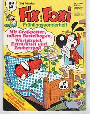 FIX & FOXI / FRÜHLINGS - Sonderheft  Nr. 10 / 1981 / POSTER u BASTELBOGEN uvm