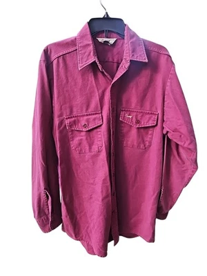 Vtg Duxbak Men Shirt Size LT Outdoors Rugged Utility Heavy Workwear Distressed  - Image 1 of 4