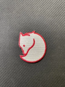 Fjallraven Limited Edition Logo Sew On Patch Red And White - Picture 1 of 3
