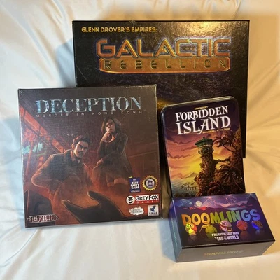 Board Game Used Lot Of 4 Games Complete Over $100 MSRP - Image 1 of 2