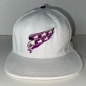 Washington Capitals NHL Hockey Kämpfe Krebs lila Logo eng anliegende Mütze 7 5/8 NEU - Bild 1 von 11