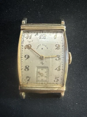 Vintage Lord Elgin Tank Watch – 14K Gold Filled Case – Manual Wind – Project - Image 1 of 3