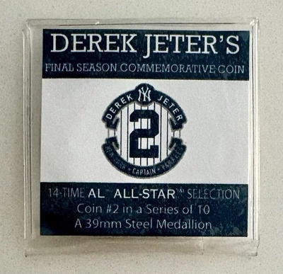 Moeda comemorativa Highland Mint MLB New York Yankees T2F Derek Jeter ASG #2 - Imagem 1 de 4